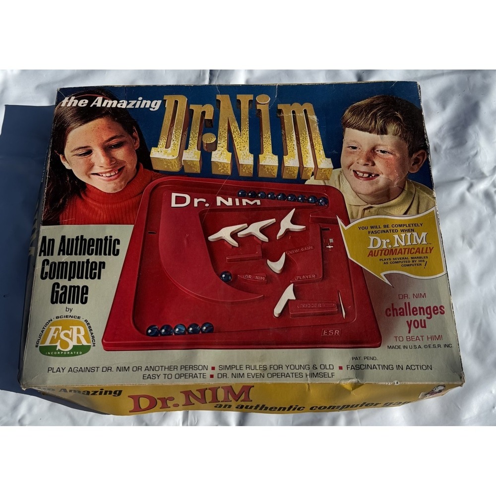 Vintage ESR The Amazing Dr Nim Game 1966 Original Box